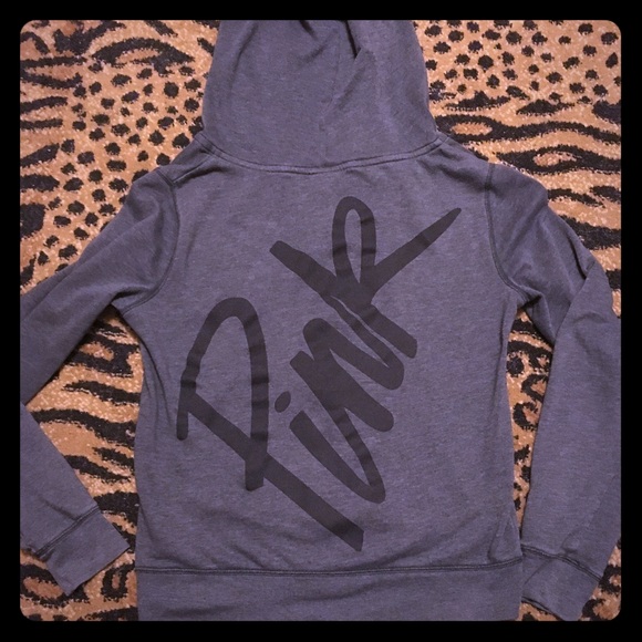 PINK Victoria's Secret Tops - Pink Vs Gray hoodie